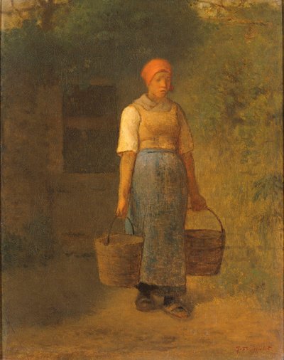 Mädchen trägt Wasser von Jean Francois Millet