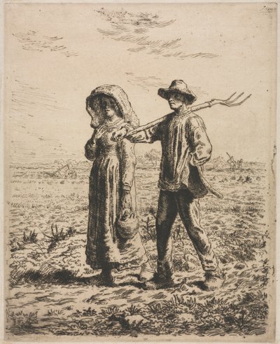 Zur Arbeit gehen von Jean Francois Millet