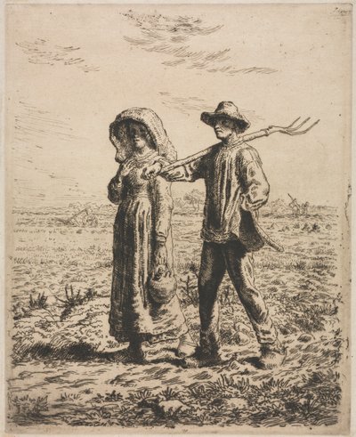 Zur Arbeit gehen von Jean Francois Millet