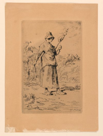 Die Spinnerin von Jean Francois Millet