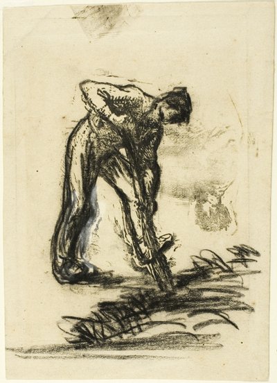 Bauer beim Graben von Jean Francois Millet