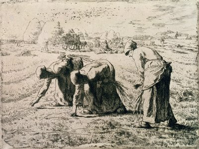 Die Ährenleserinnen, 1855 von Jean Francois Millet