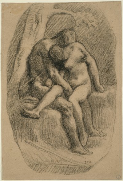 Die Liebenden von Jean Francois Millet