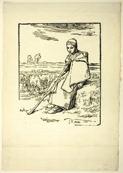 Die Schäferin von Jean Francois Millet
