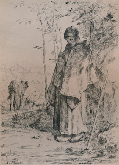 Die Schäferin, 1862, 1946 von Jean Francois Millet