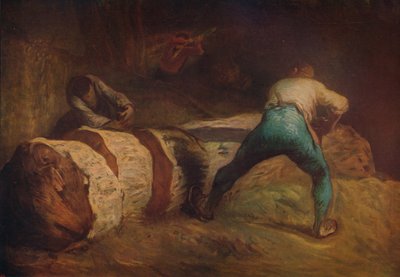 Die Holzsägen, 1850-1852, um 1915 von Jean Francois Millet
