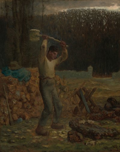 Der Holzfäller, 1858-66 von Jean Francois Millet