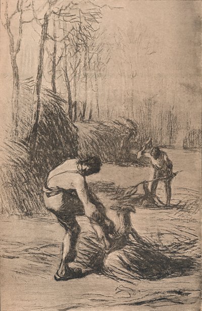 Die Holzfäller, um 1853 von Jean Francois Millet