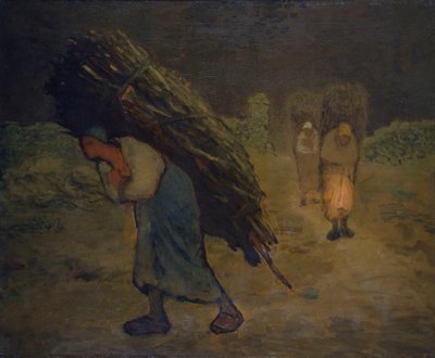 Winter - Die Holzsammler von Jean Francois Millet