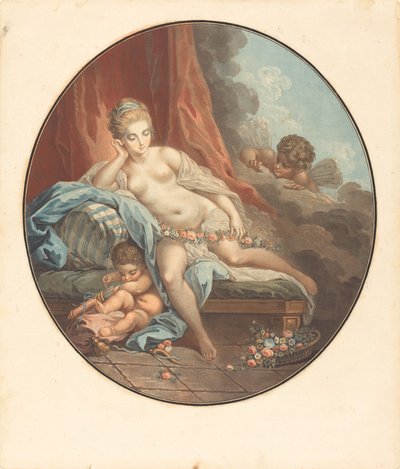 Venus im Spiegel von Jean François Janinet after Jacques Charlier