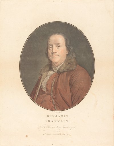 Benjamin Franklin von Jean François Janinet and Joseph Siffred Duplessis