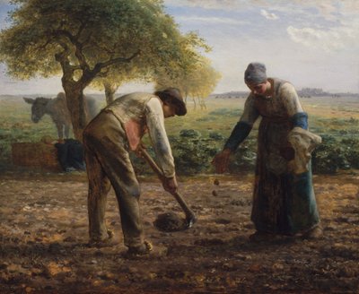 Kartoffelpflanzer von Jean Francois Millet