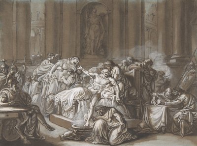 Der Tod des Seneca von Jean Guillaume Moitte