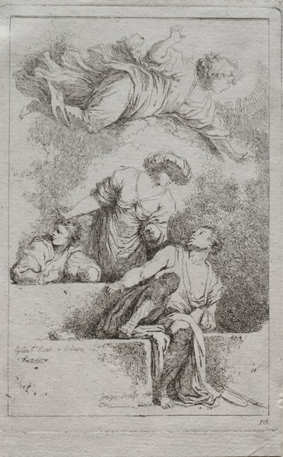 Die Jünger am Grab von Jean Honore Fragonard