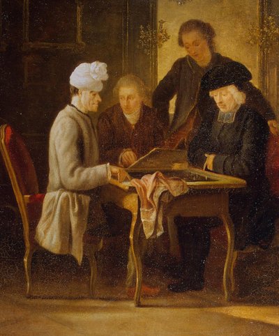 Voltaire beim Schach von Jean Huber