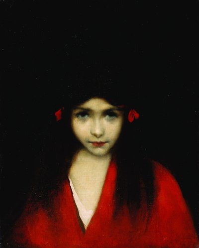 Kopf eines Mädchens von Jean Jacques Henner