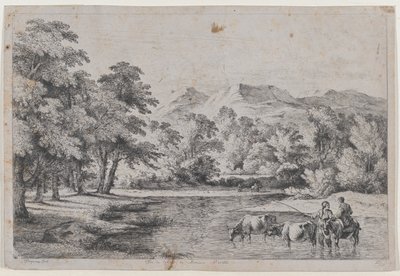 Landschaft nach Fouquières von Jean Jacques de Boissieu
