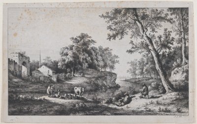 Landschaft bei Ambronay, 1796 von Jean Jacques de Boissieu