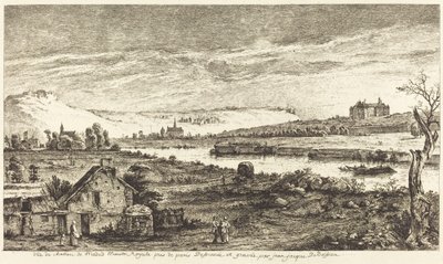 Ansicht des Schlosses von Madrid von Jean Jacques de Boissieu