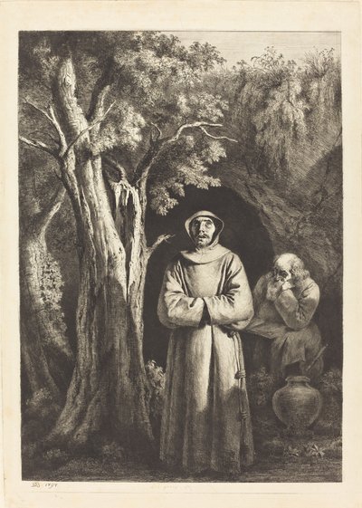 Wüstenmönche von Jean Jacques de Boissieu after Francisco