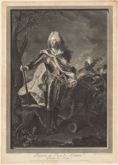 August III. König von Polen, 1750 von Jean Joseph Balechou