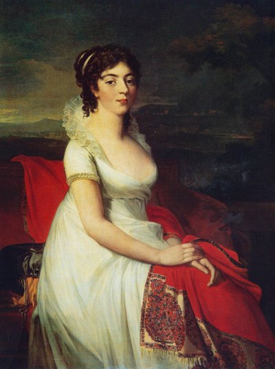 Porträt von Prinzessin Jelisaweta Schachowskaja von Jean Laurent Mosnier