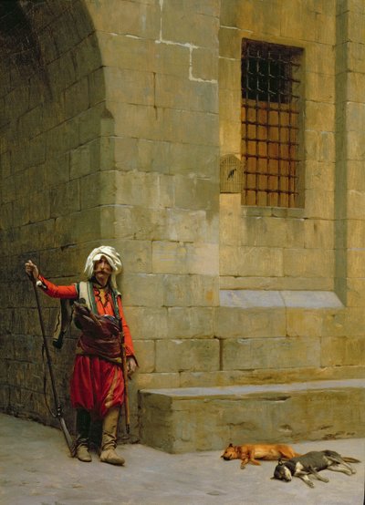 Arnaut und Hunde von Jean Leon Gerome