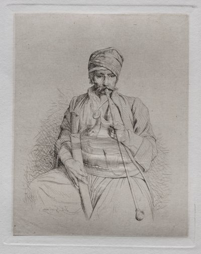Ägyptischer Raucher von Jean Leon Gerome