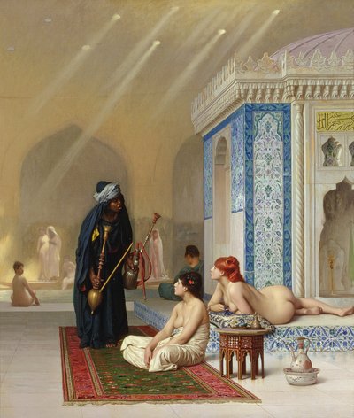 Pool in einem Harem von Jean Leon Gerome