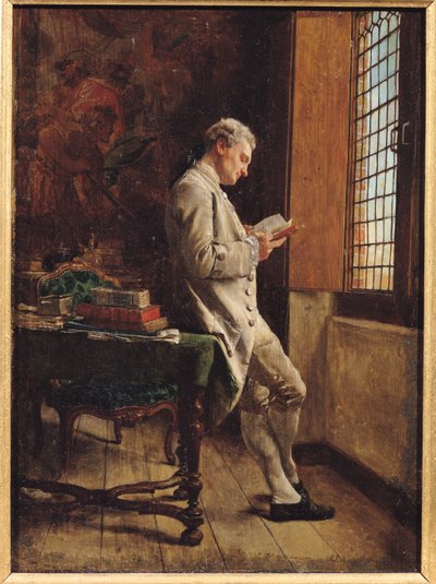 Der Leser in Weiß, 1857 von Jean Louis Ernest Meissonier