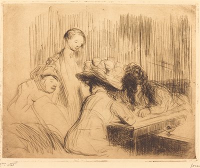 Ein Tauchgang in Montmartre von Jean Louis Forain