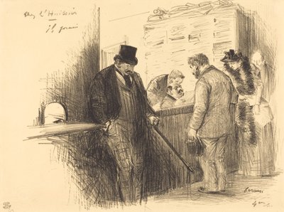 Beim Gerichtsvollzieher von Jean Louis Forain