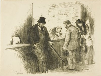 Beim Gerichtsvollzieher von Jean Louis Forain