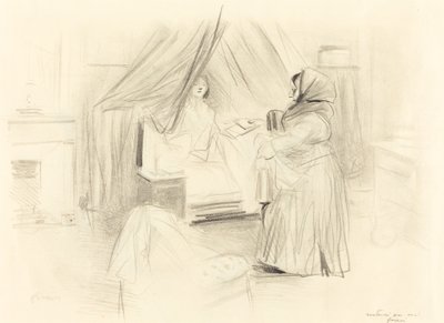 Frühstück (horizontale Platte) von Jean Louis Forain