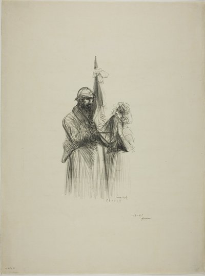 Die Flagge küssen von Jean Louis Forain