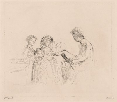 Madonna und Kinder von Jean Louis Forain