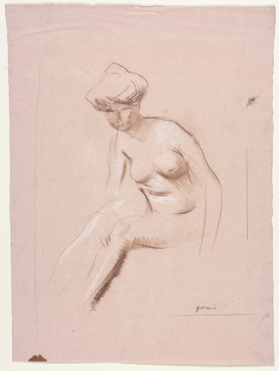 Sitzender Akt von Jean Louis Forain