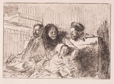 Zeugen bei der Anhörung, 1908 von Jean Louis Forain