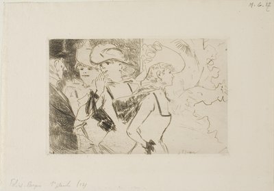 Die Foiles-Bergère, Erste Platte von Jean Louis Forain