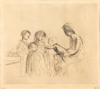 Die Madonna und die Kinder von Jean Louis Forain