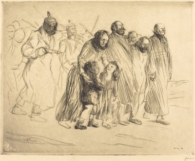 Die Notablen (kleine Platte) von Jean Louis Forain