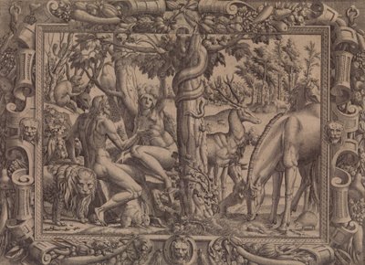 Die Versuchung von Eva, 1535-55 von Jean Mignon