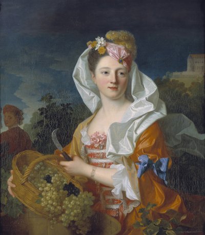 Porträt einer Dame als Pomona von Jean Ranc