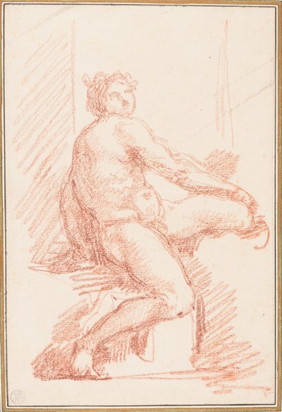 Ignudo von der Sixtinischen Kapelle Decke von Jean Robert Ango