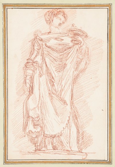 Stehende männliche Figur im Chiton von Jean Robert Ango