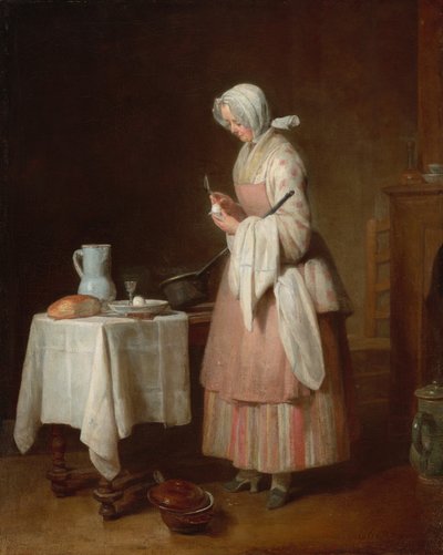 Die aufmerksame Krankenschwester von Jean Baptiste Simeon Chardin