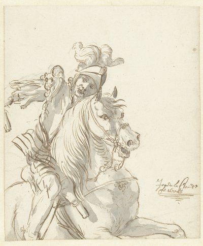 Römischer Soldat zu Pferd von Jean de la Chambre