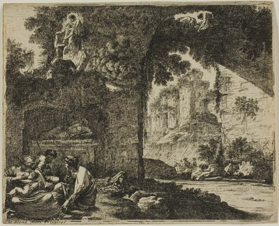 Hirten in Ruinen von Jean le Pautre