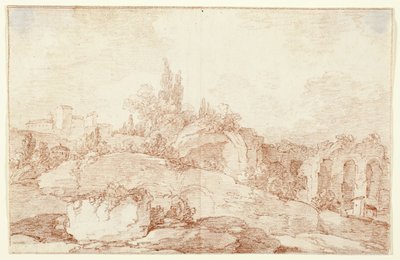 Landschaft der italienischen Campagna von Jens Petersen Lund