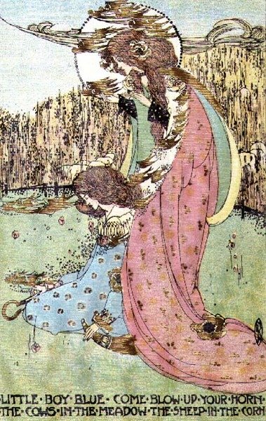 Kleiner Junge Blau von Jessie Marion King